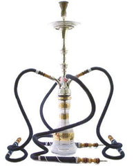 Egyptian Hookah with 18K Gold Plated Base